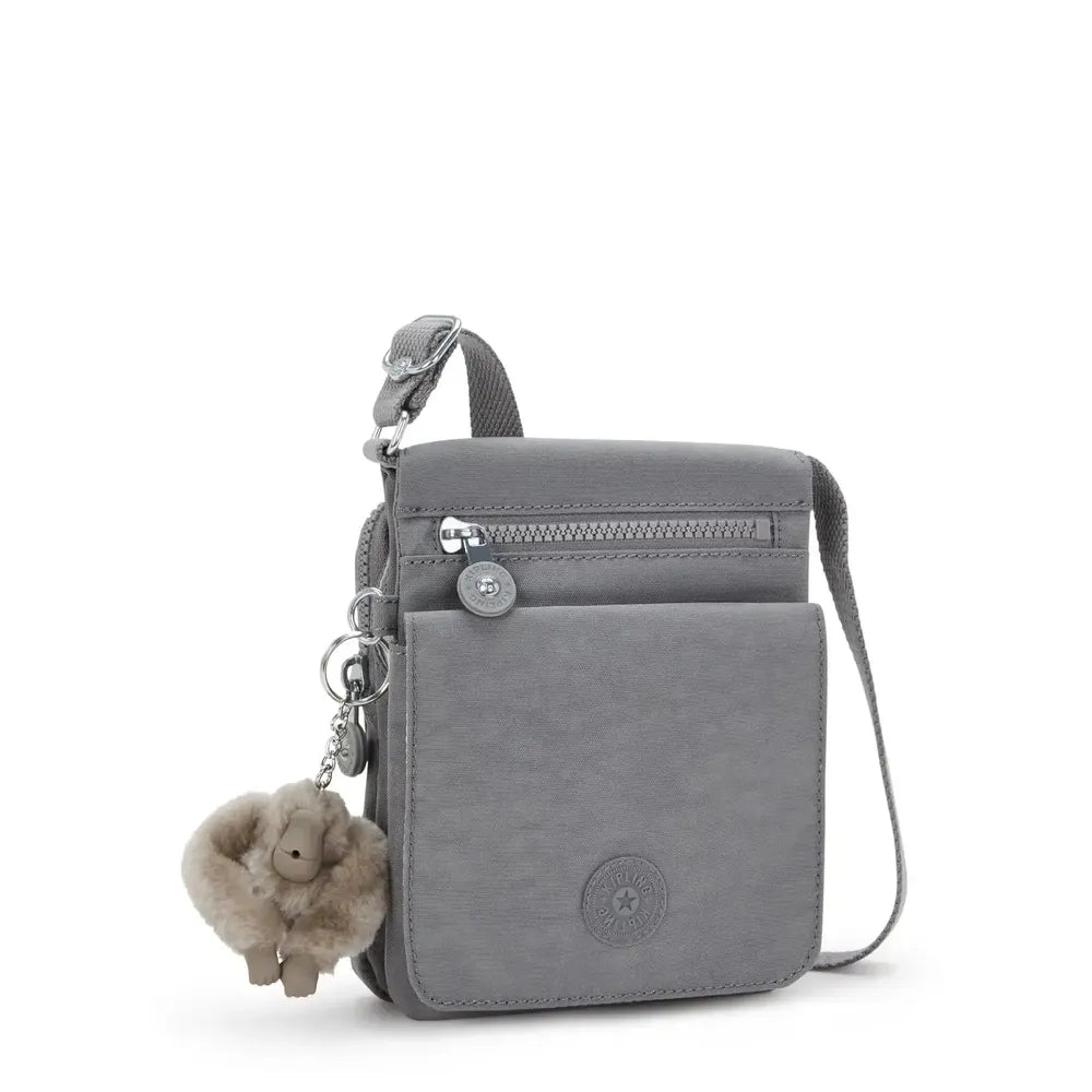 Kipling New Eldorado liten Crossbody-veske Inviting Grey-Veske-BagBrokers