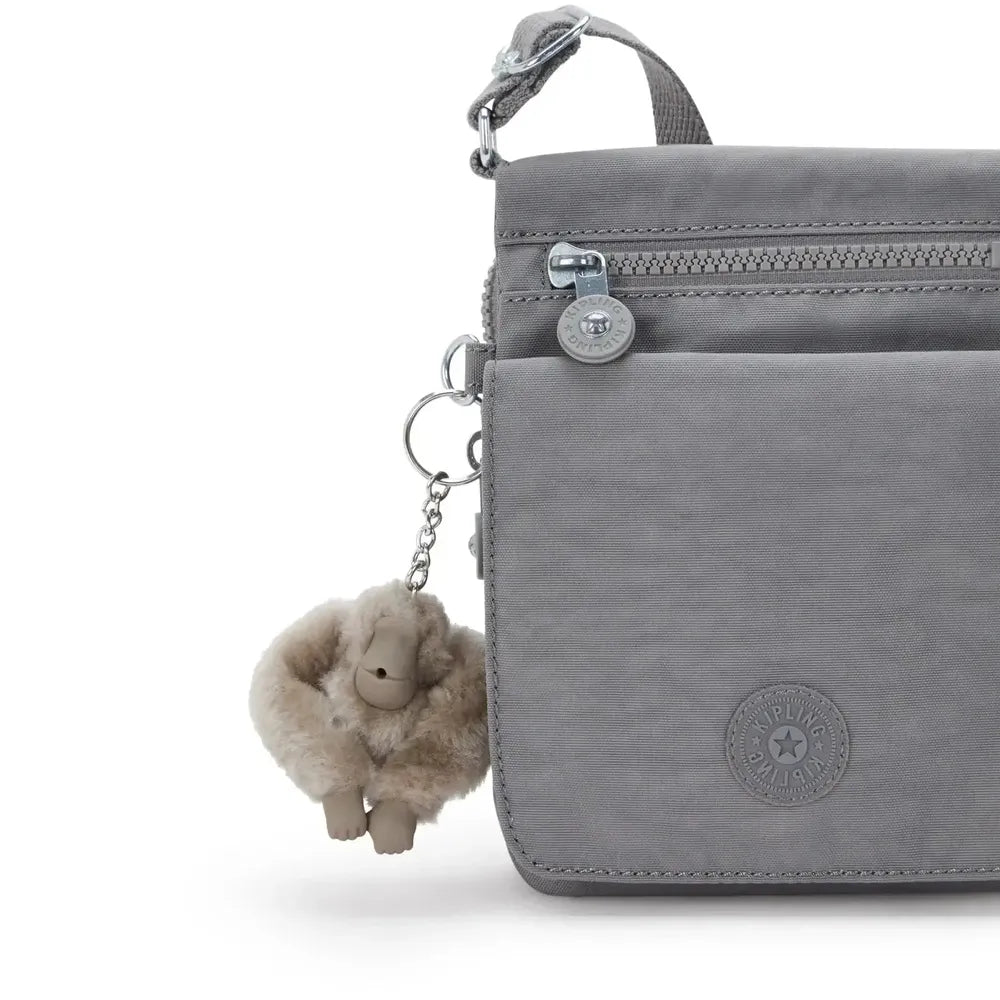 Kipling New Eldorado liten Crossbody-veske Inviting Grey-Veske-BagBrokers