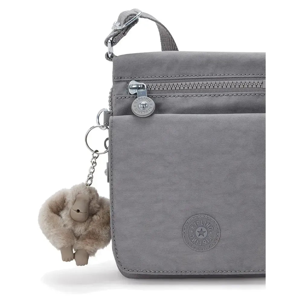 Kipling New Eldorado liten Crossbody-veske Inviting Grey-Veske-BagBrokers