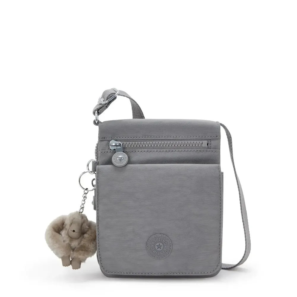 Kipling New Eldorado liten Crossbody-veske Inviting Grey-Veske-BagBrokers