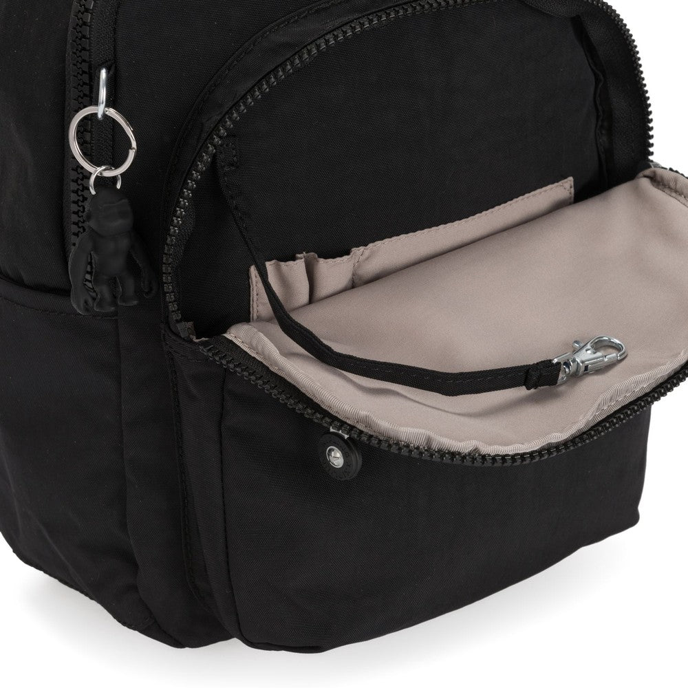 Kipling Seoul S liten ryggsekk Black Noir-Ryggsekker-BagBrokers
