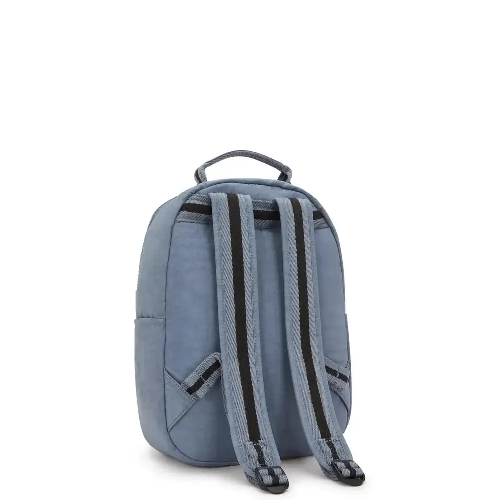 Kipling Seoul S liten ryggsekk Blue Stone-Ryggsekker-BagBrokers