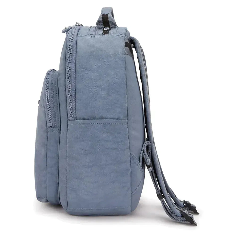 Kipling Seoul S liten ryggsekk Blue Stone-Ryggsekker-BagBrokers