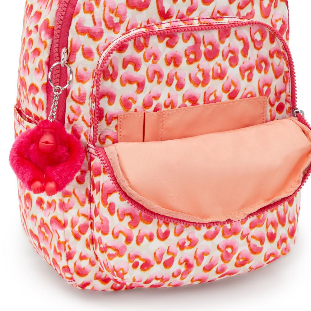 Kipling Seoul S liten ryggsekk Latin Cheetah-Ryggsekker-BagBrokers