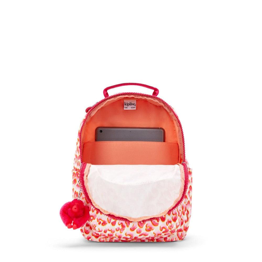 Kipling Seoul S liten ryggsekk Latin Cheetah-Ryggsekker-BagBrokers