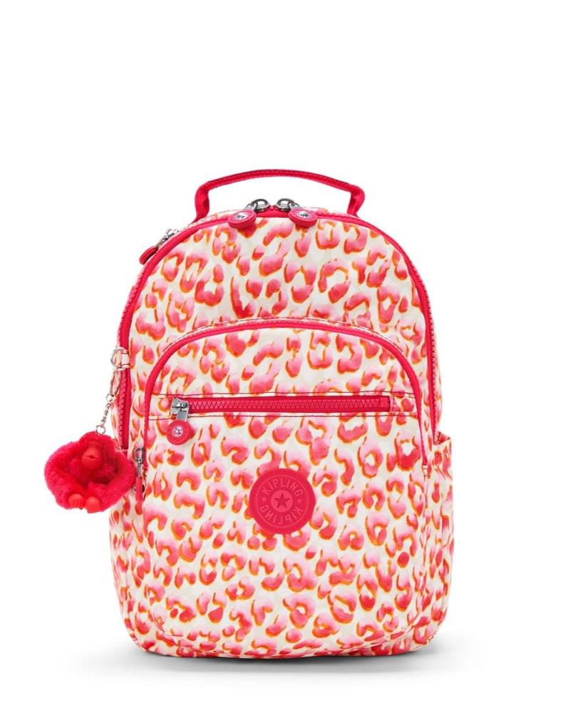 Kipling Seoul S liten ryggsekk Latin Cheetah-Ryggsekker-BagBrokers