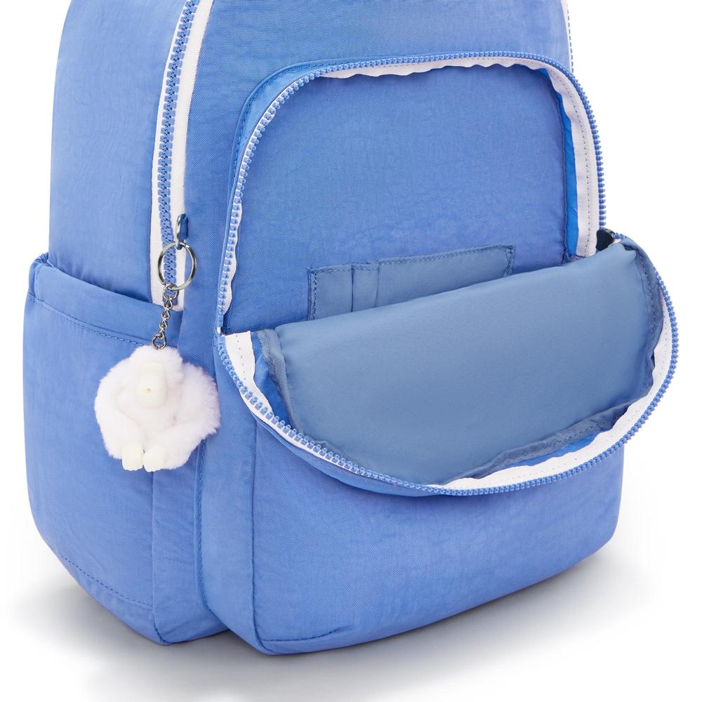 Kipling Seoul stor ryggsekk med PC lomme Coctail Blue-Ryggsekker-BagBrokers