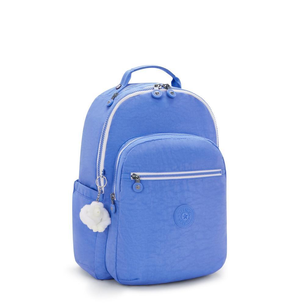 Kipling Seoul stor ryggsekk med PC lomme Coctail Blue-Ryggsekker-BagBrokers