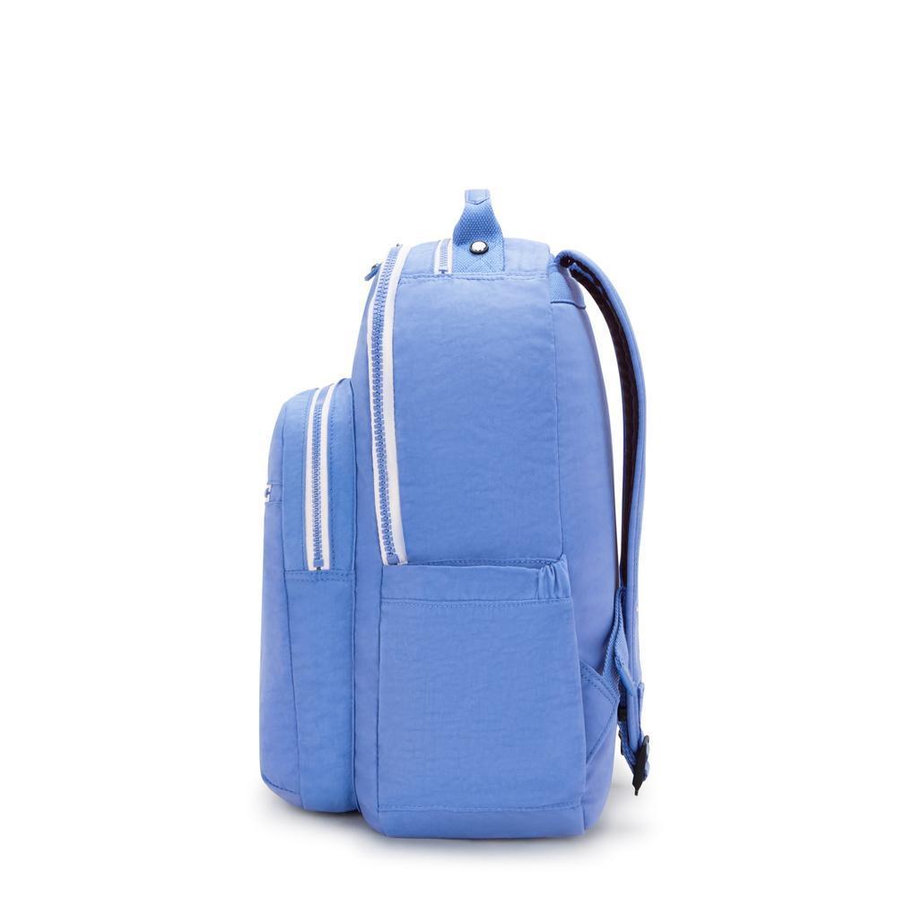 Kipling Seoul stor ryggsekk med PC lomme Coctail Blue-Ryggsekker-BagBrokers