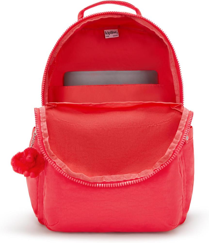 Kipling Seoul stor ryggsekk med PC lomme Escape Red-Ryggsekker-BagBrokers