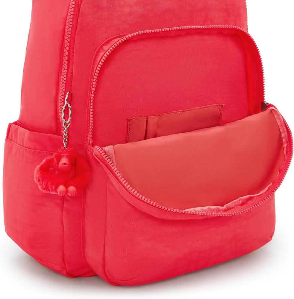 Kipling Seoul stor ryggsekk med PC lomme Escape Red-Ryggsekker-BagBrokers