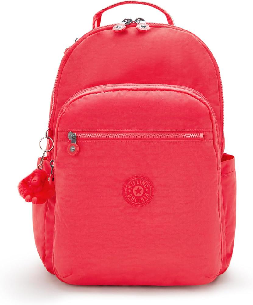 Kipling Seoul stor ryggsekk med PC lomme Escape Red-Ryggsekker-BagBrokers