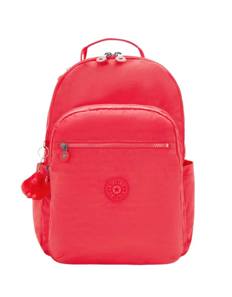 Kipling Seoul stor ryggsekk med PC lomme Escape Red-Ryggsekker-BagBrokers
