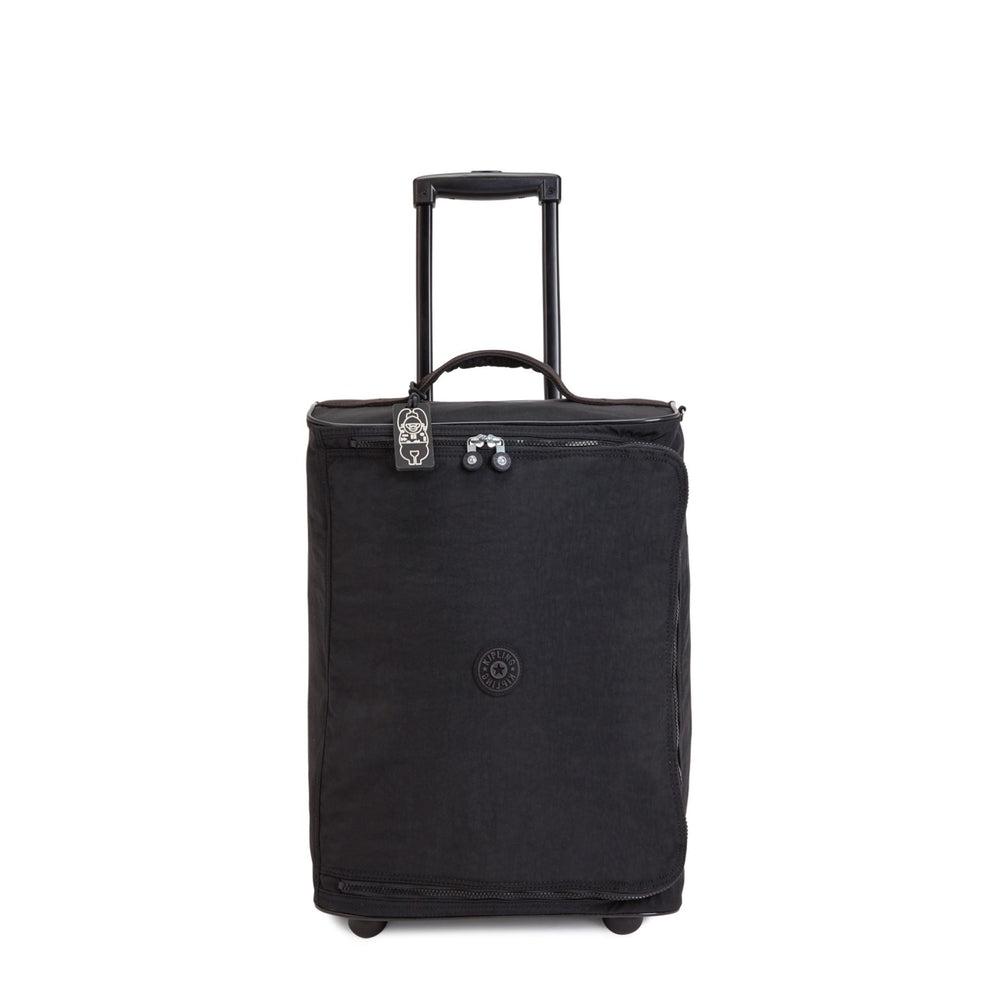 Kipling Teagan kabin dufflebag med 2 hjul Black Noir-bagger-BagBrokers