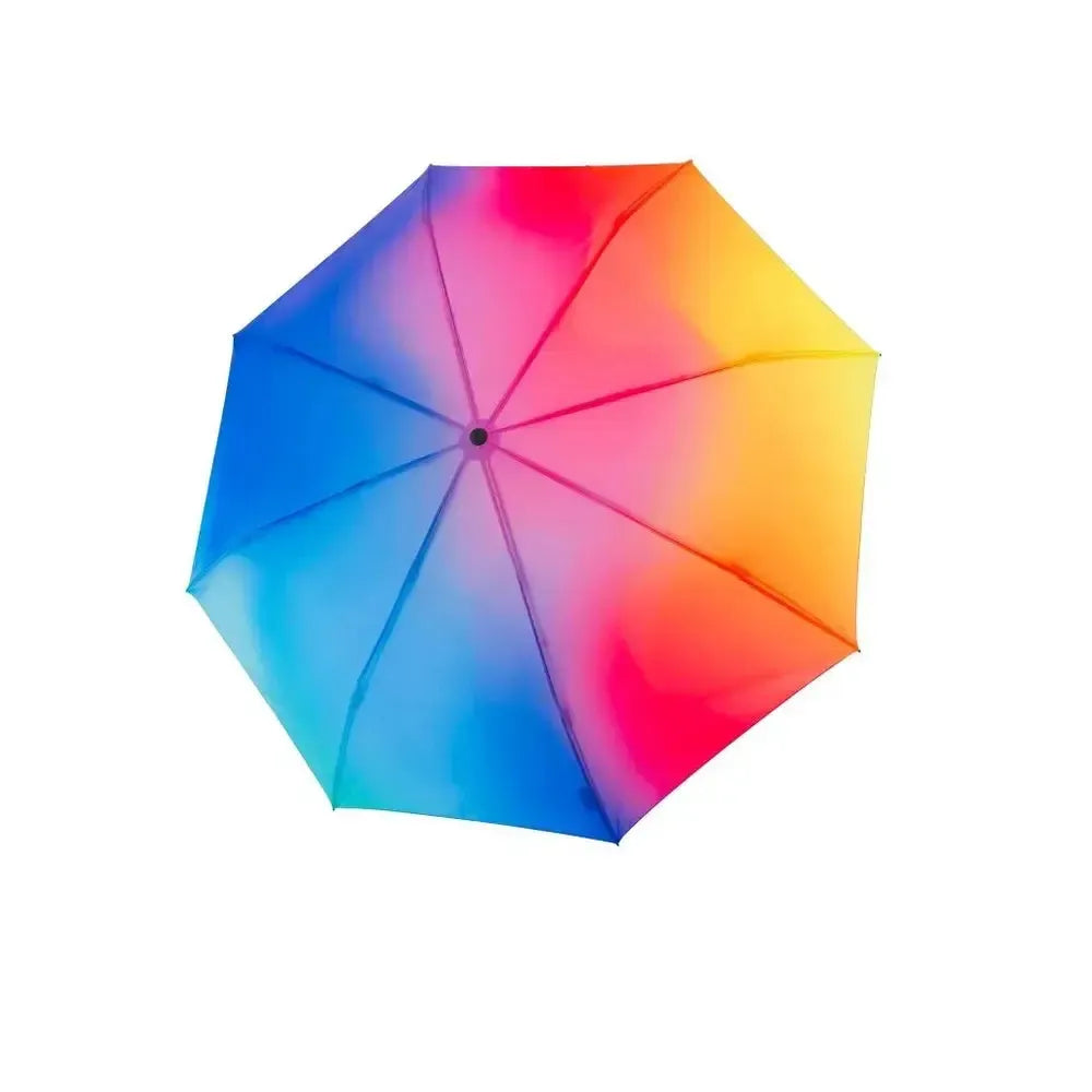 Knirps A.760 Lang paraply med buet håndtak Rainbow-Paraplyer-BagBrokers