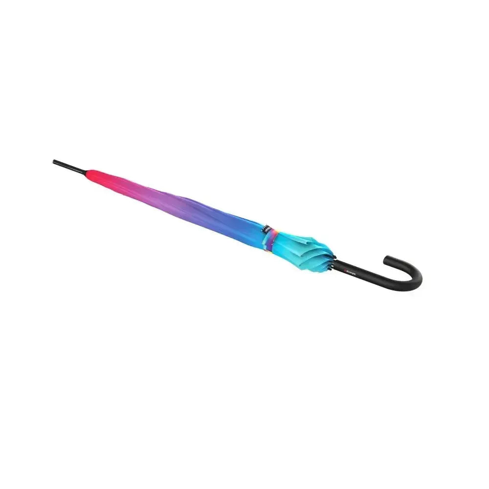 Knirps A.760 Lang paraply med buet håndtak Rainbow-Paraplyer-BagBrokers