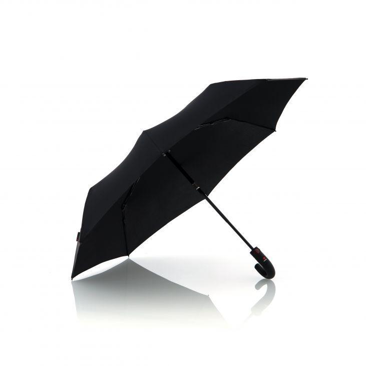 Knirps T.260 Windproof Paraply med automatisk åpning og lukking Svart-Paraplyer-BagBrokers