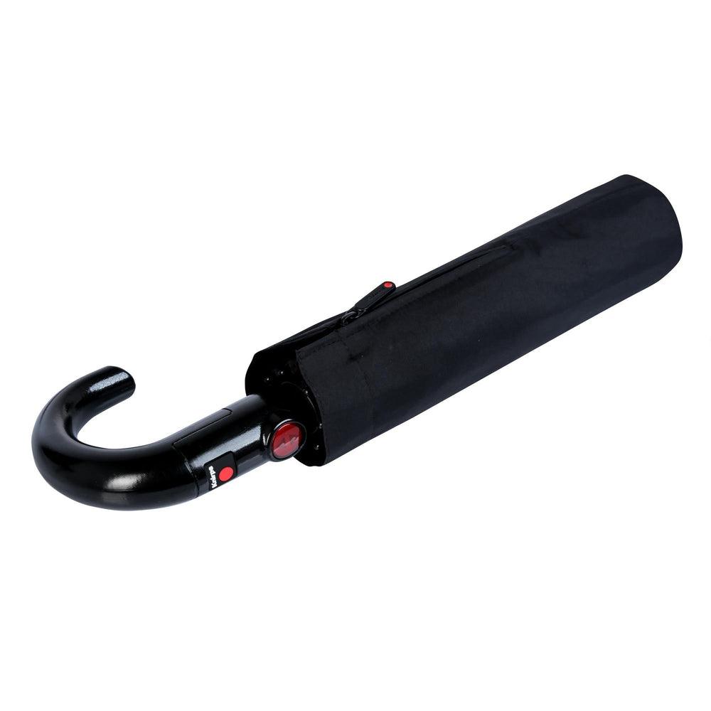 Knirps T.260 Windproof Paraply med automatisk åpning og lukking Svart-Paraplyer-BagBrokers