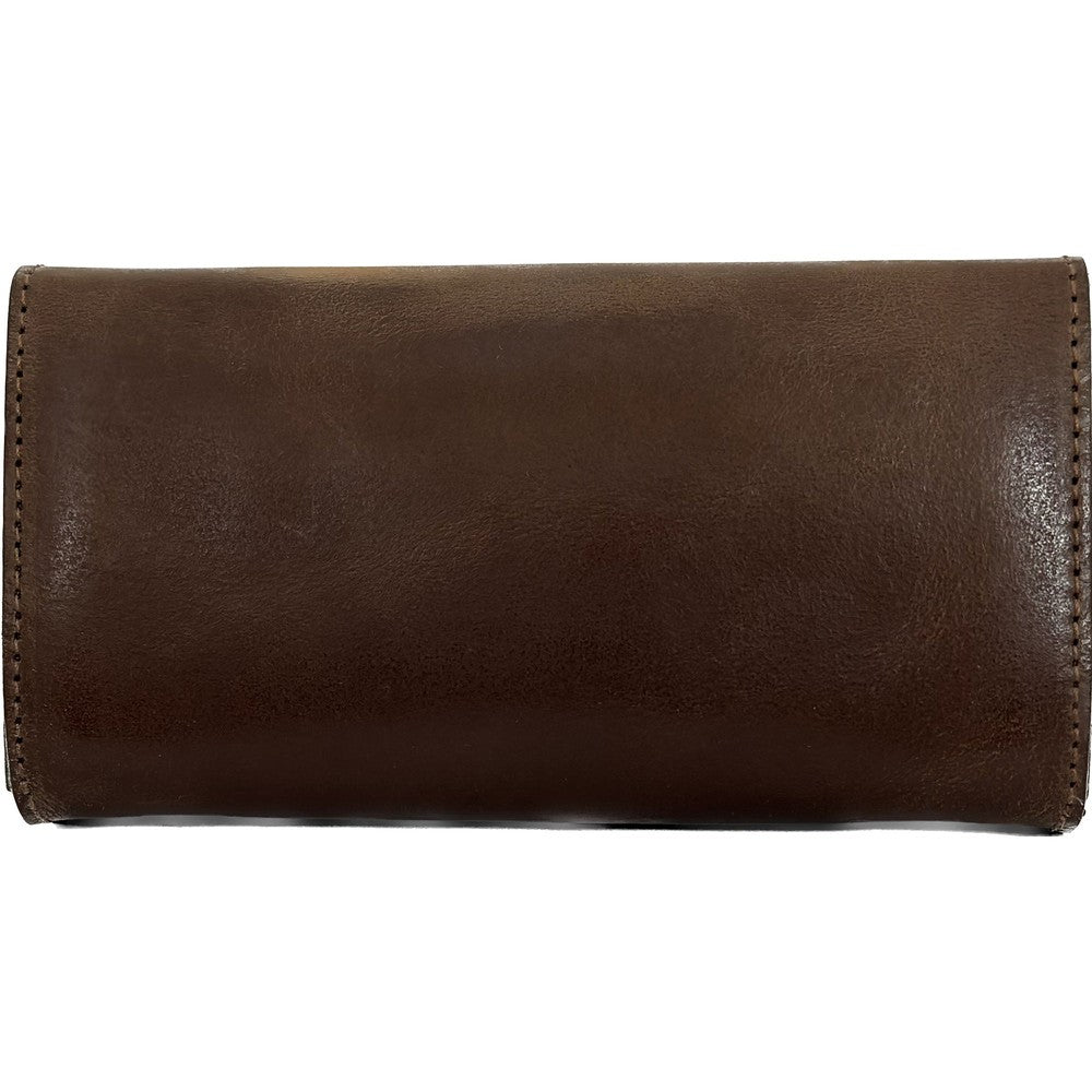 Myntapparat i stål med kraftig og solid skinnetui Brown-Lommebok/ Kortholder-BagBrokers