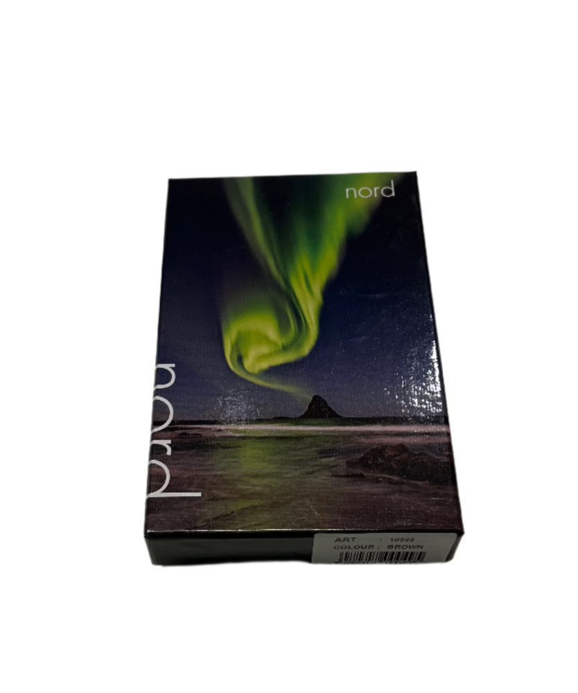 Nord Leather stor skinn adressetag Svart-Bagasjetag-BagBrokers