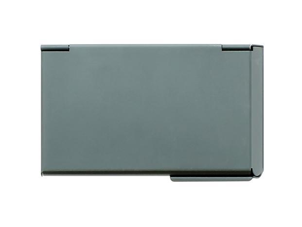 Lommebok/ Kortholder-Ögon Design. One Touch visittkort holder i aluminium platiniums farget-BagBrokers