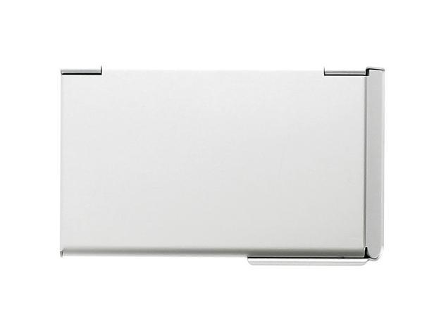 Lommebok/ Kortholder-Ögon Design. One Touch visittkort holder i aluminium sølv-BagBrokers