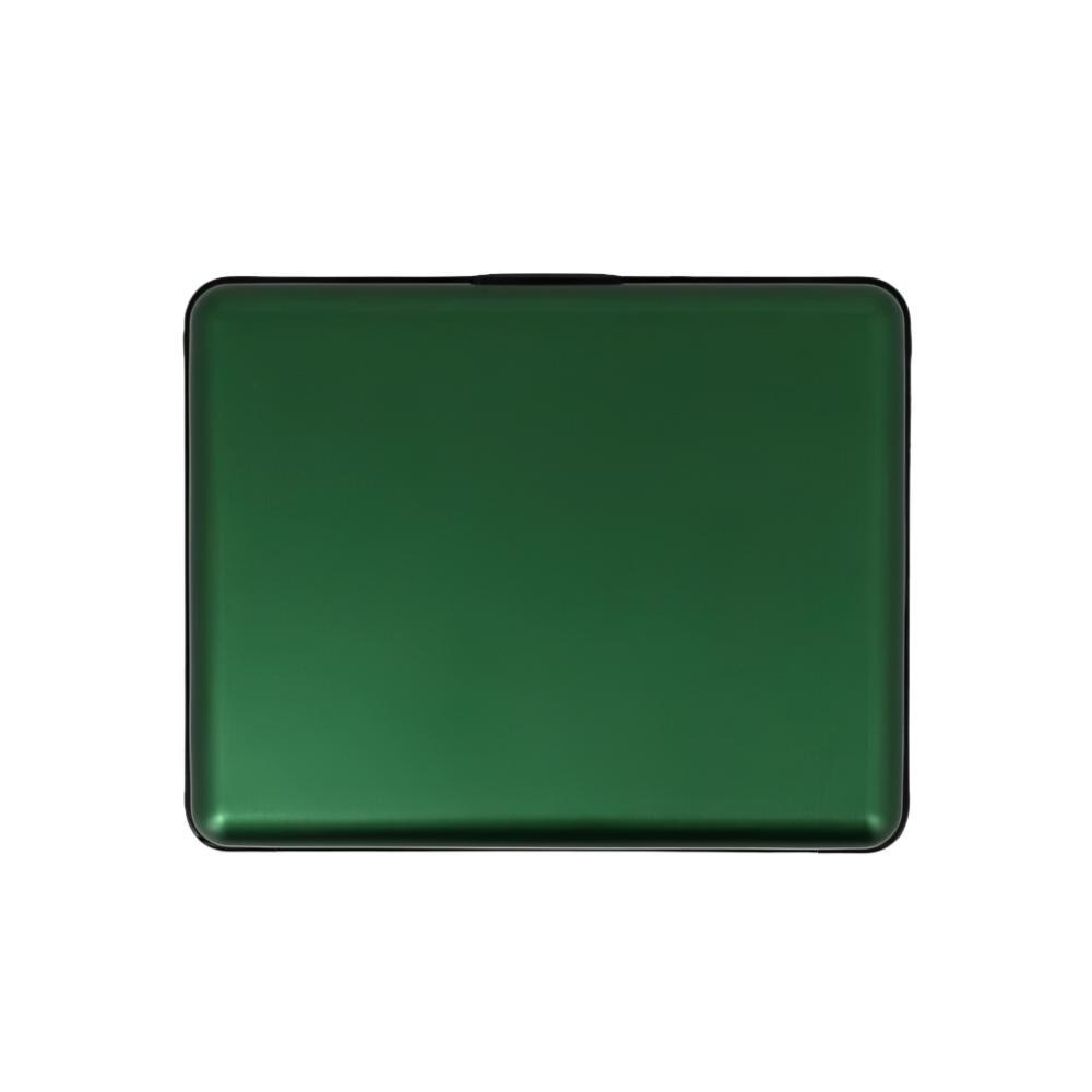 Ögon Designs BIG Stockholm Aluminium Wallet Green-Lommebok/ Kortholder-BagBrokers