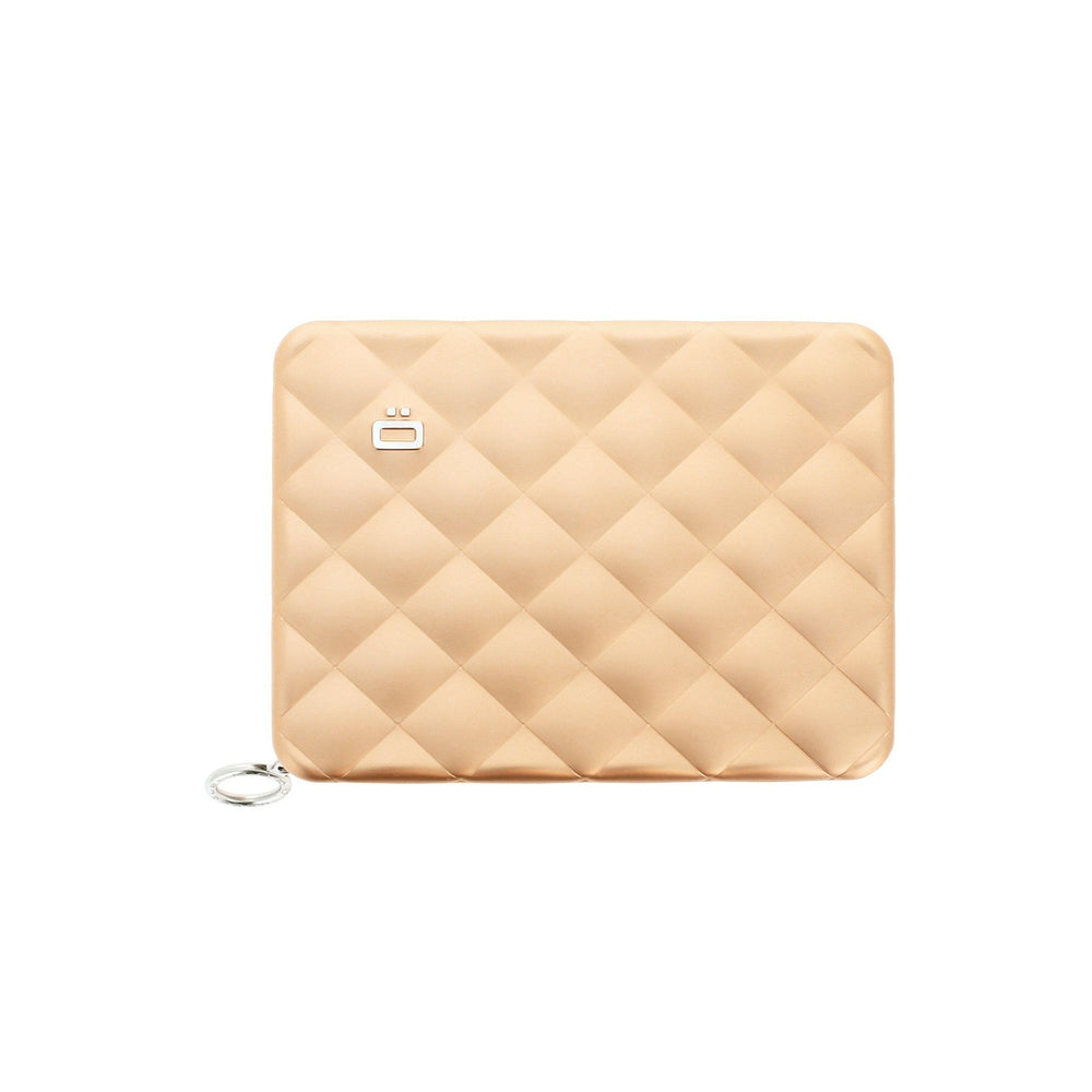 Ögon Designs - Quilted Aluminium zipper lommebok/mini clutch Gull-Lommebok/ Kortholder-BagBrokers