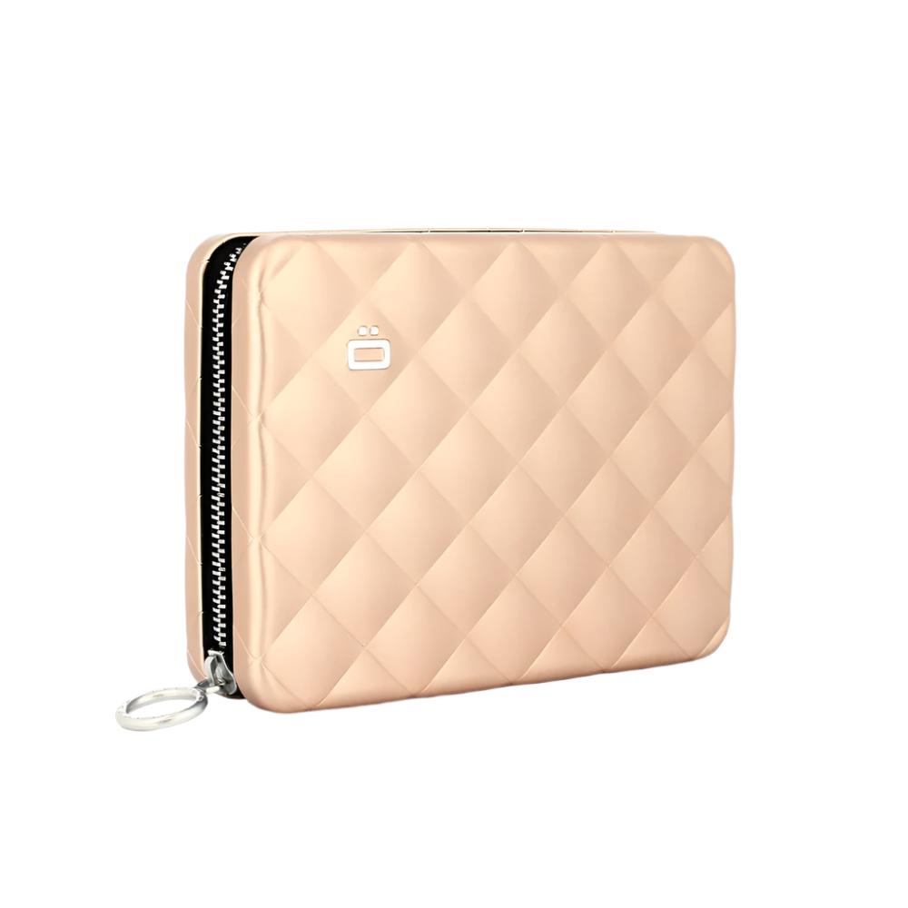 Ögon Designs - Quilted Aluminium zipper lommebok/mini clutch Gull-Lommebok/ Kortholder-BagBrokers