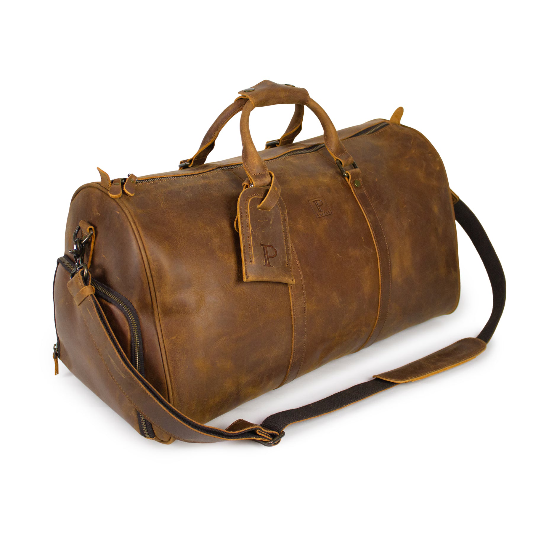 Porter Heritage weekend bag i skinn Cognac-Bagger-BagBrokers