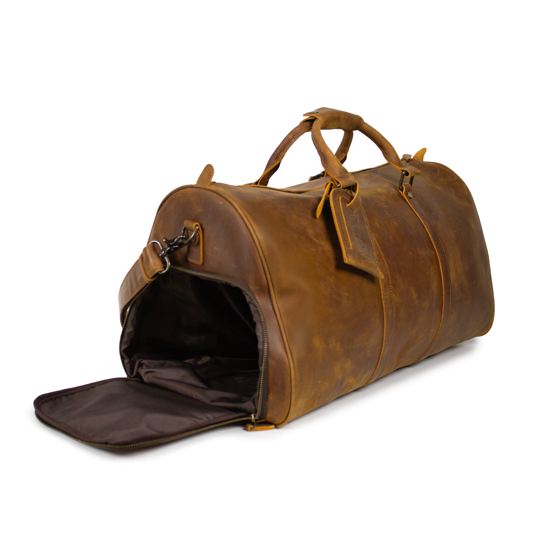 Porter Heritage weekend bag i skinn Cognac-Bagger-BagBrokers