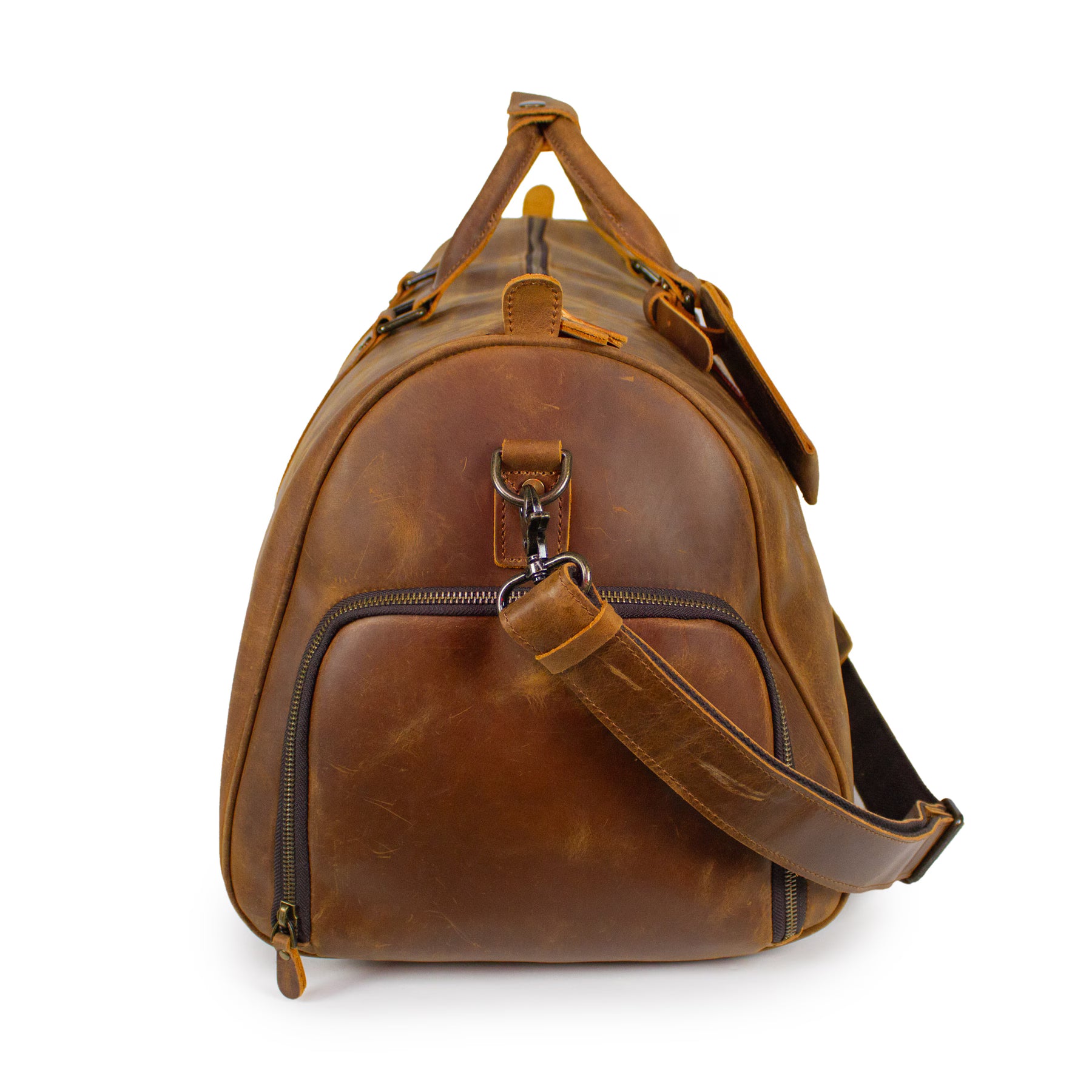 Porter Heritage weekend bag i skinn Cognac-Bagger-BagBrokers