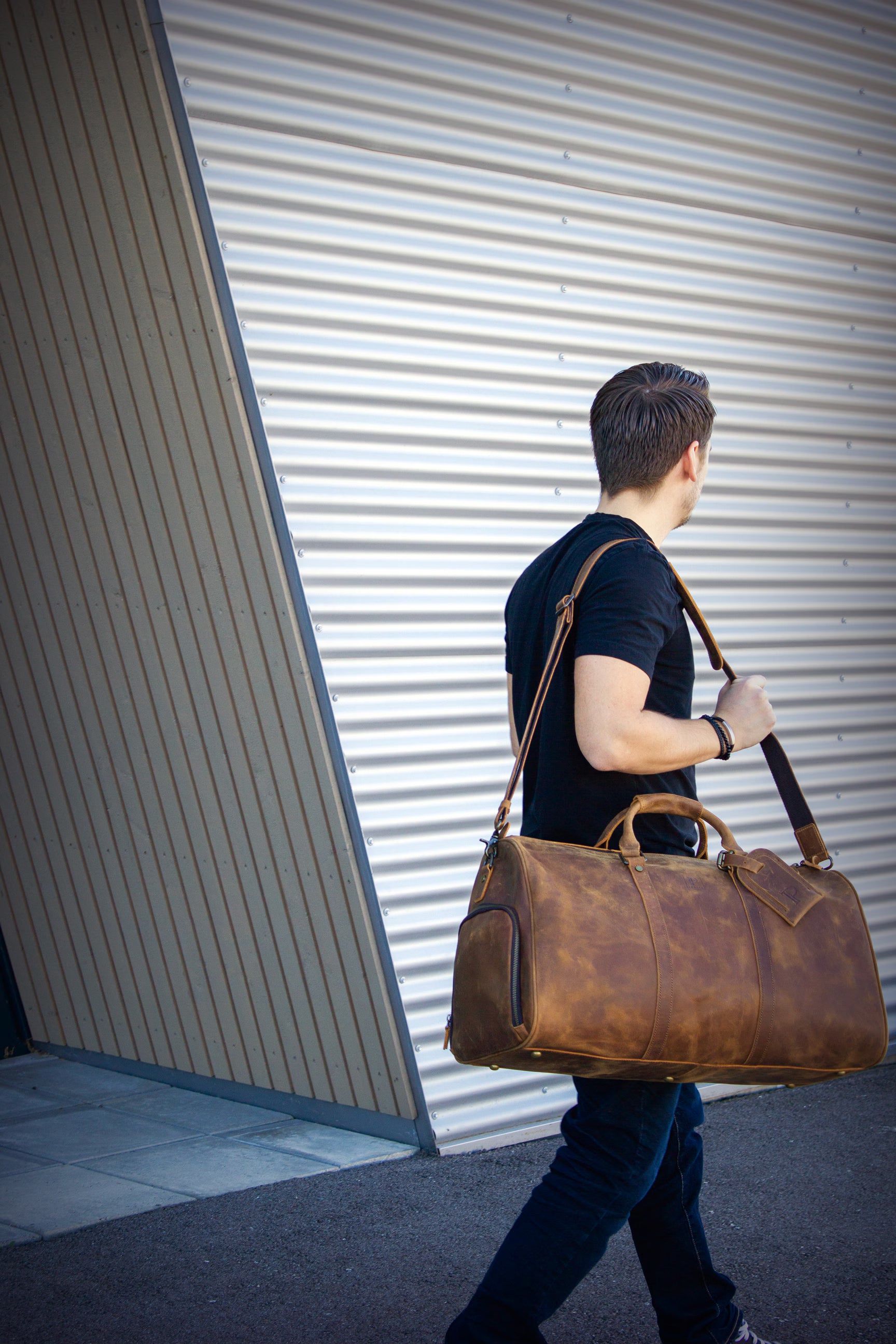 Porter Heritage weekend bag i skinn Cognac-Bagger-BagBrokers