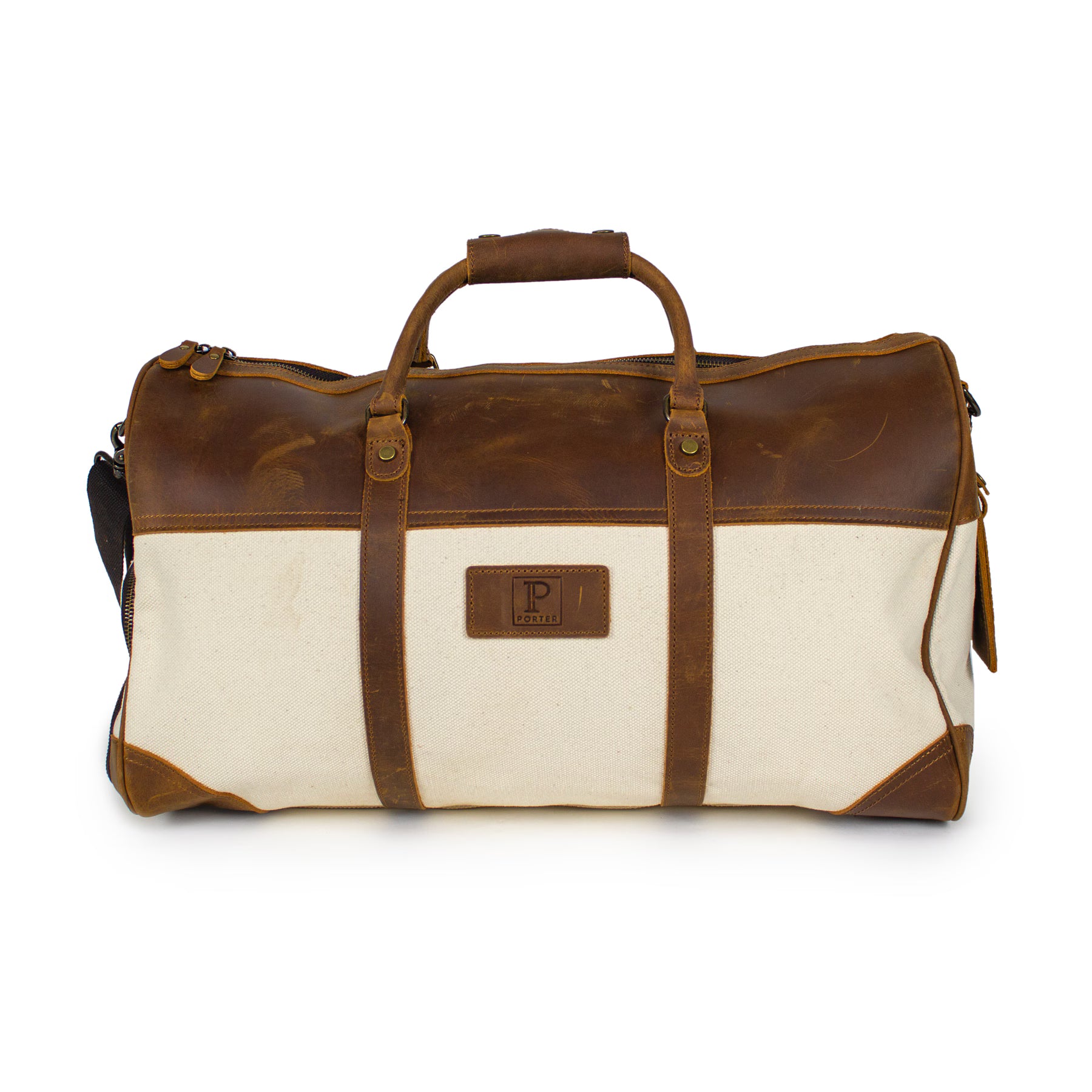 Porter Voyager weekend bag i Canvas og skinn-Bagger-BagBrokers