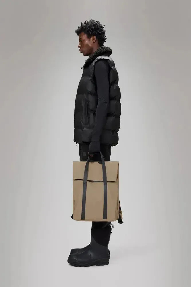 Rains 2 Way Tote Backpack Beige-Sekk-BagBrokers