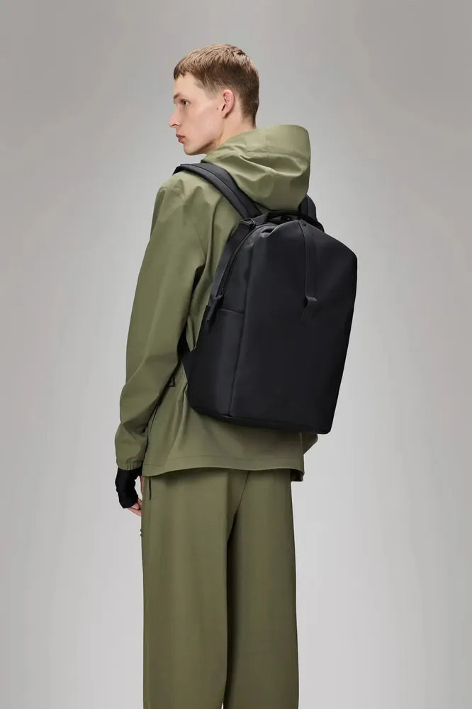 Rains Clip Front Backpack W3 Black-Ryggsekker-BagBrokers