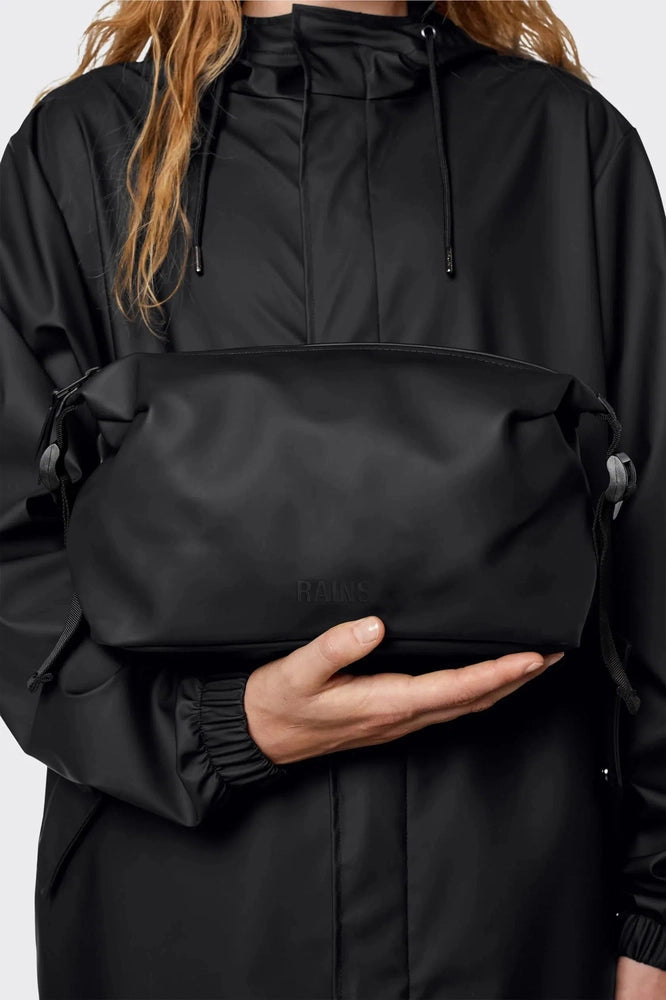 Rains Weekend Wash Bag Toalettmappe Black, new logo-Toalettmappe-BagBrokers