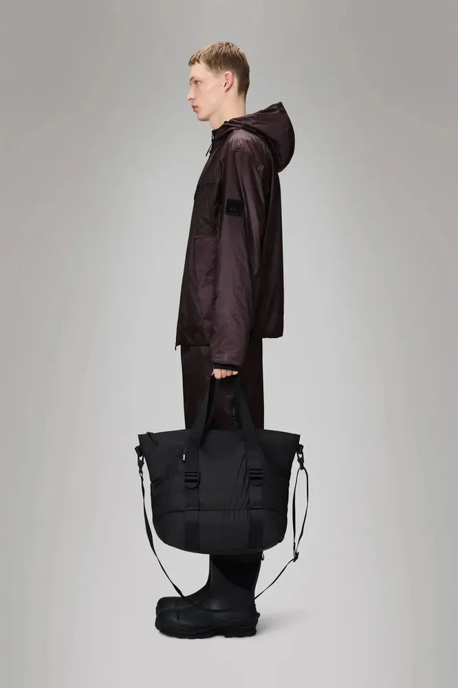 Rains Puffer Mix Tote Bag Mini Svart-Veske-BagBrokers