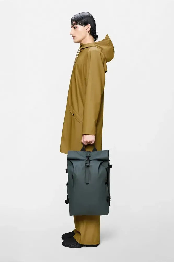 Rains ROLLTOP RUCKSACK Large W3 Dark Grey-Ryggsekker-BagBrokers