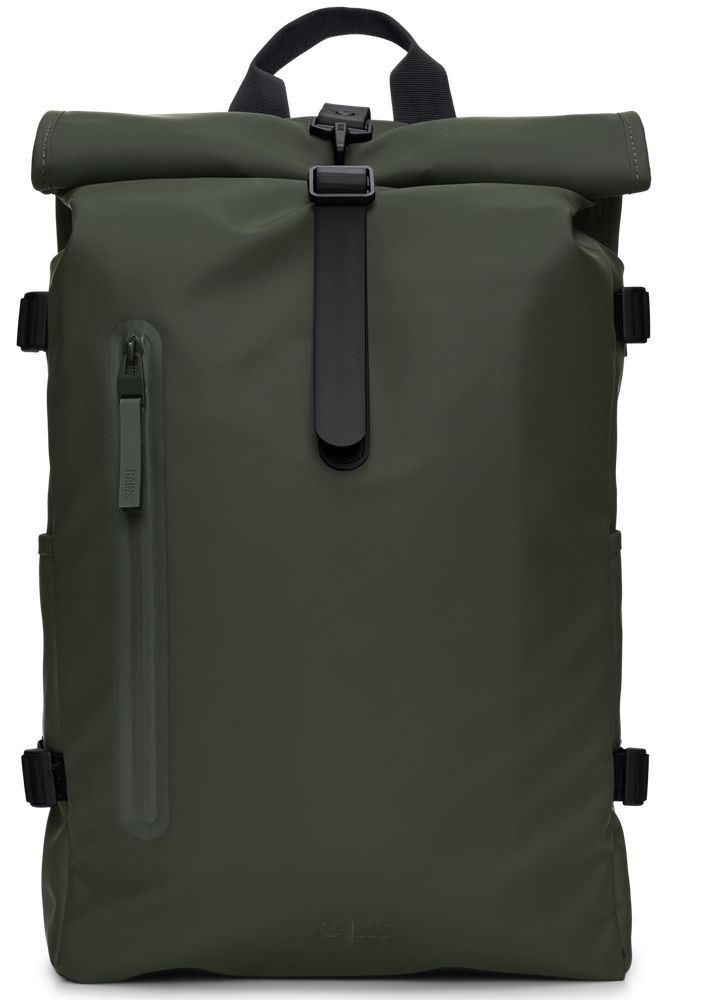 Rains ROLLTOP RUCKSACK Large W3 Green-Ryggsekker-BagBrokers