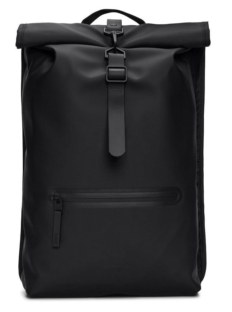 Rains ROLLTOP RUCKSACK W3 Black-Ryggsekker-BagBrokers
