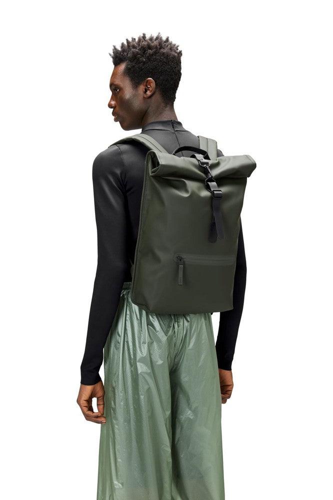 Rains ROLLTOP RUCKSACK W3 Green-Ryggsekker-BagBrokers