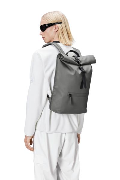 Rains ROLLTOP RUCKSACK W3 Grey-Ryggsekker-BagBrokers