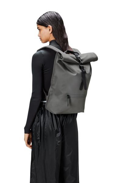Rains ROLLTOP RUCKSACK W3 Grey-Ryggsekker-BagBrokers