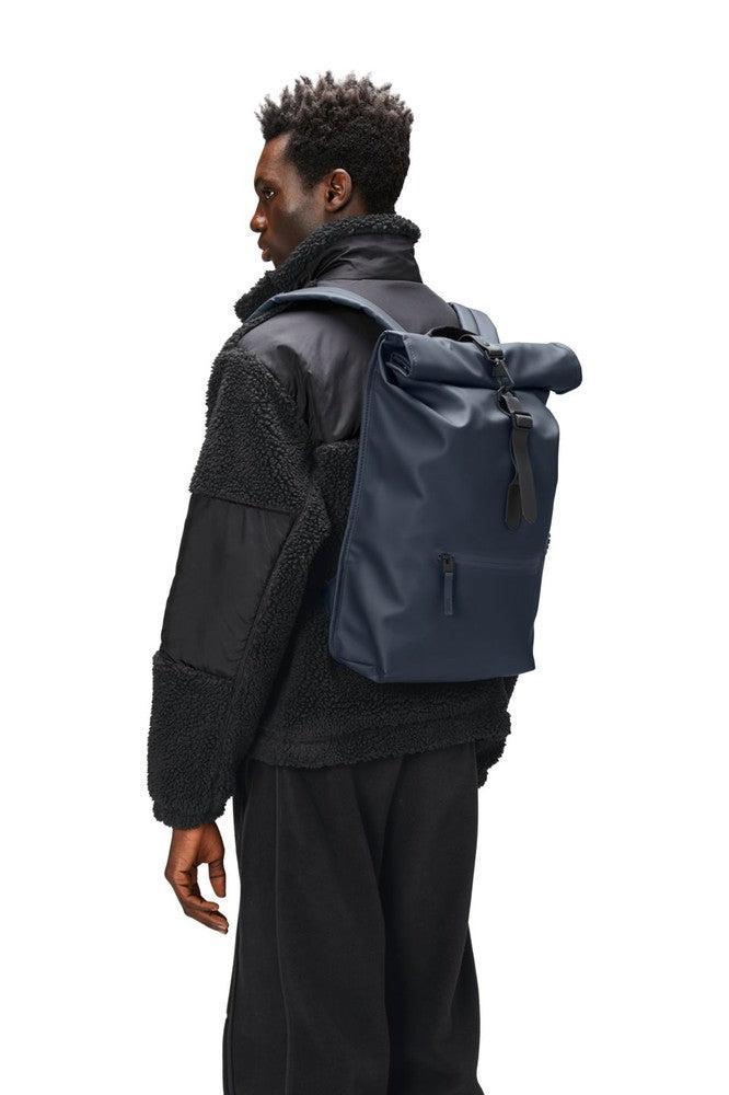 Rains ROLLTOP RUCKSACK W3 Navy-Ryggsekker-BagBrokers
