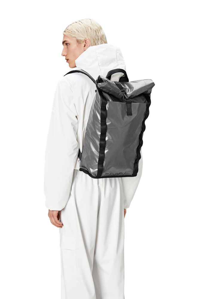 Rains Sibu Rolltop Rucksack W3 Grey-Sekker-BagBrokers
