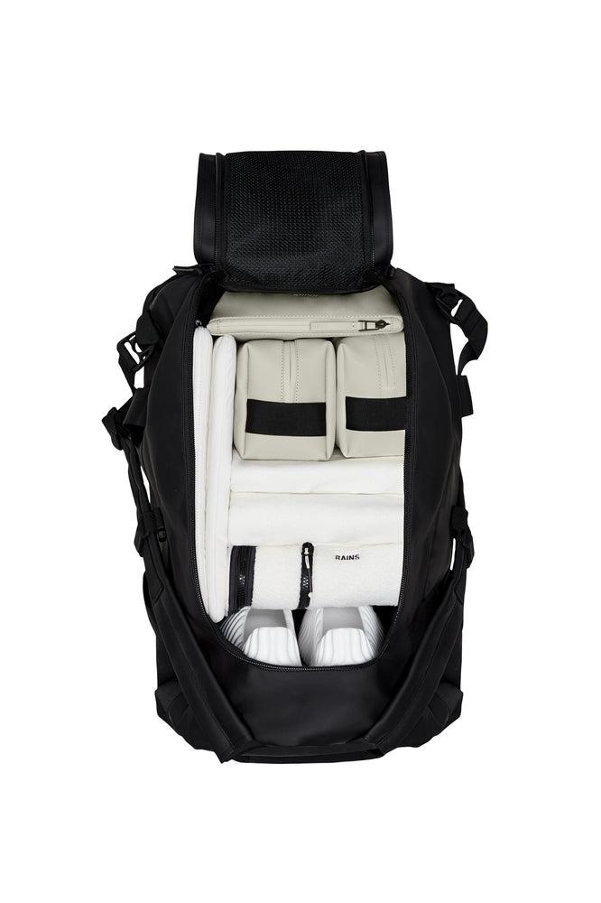 Rains Texel Duffel Bag Small W3 34 liter Black-Bagger-BagBrokers
