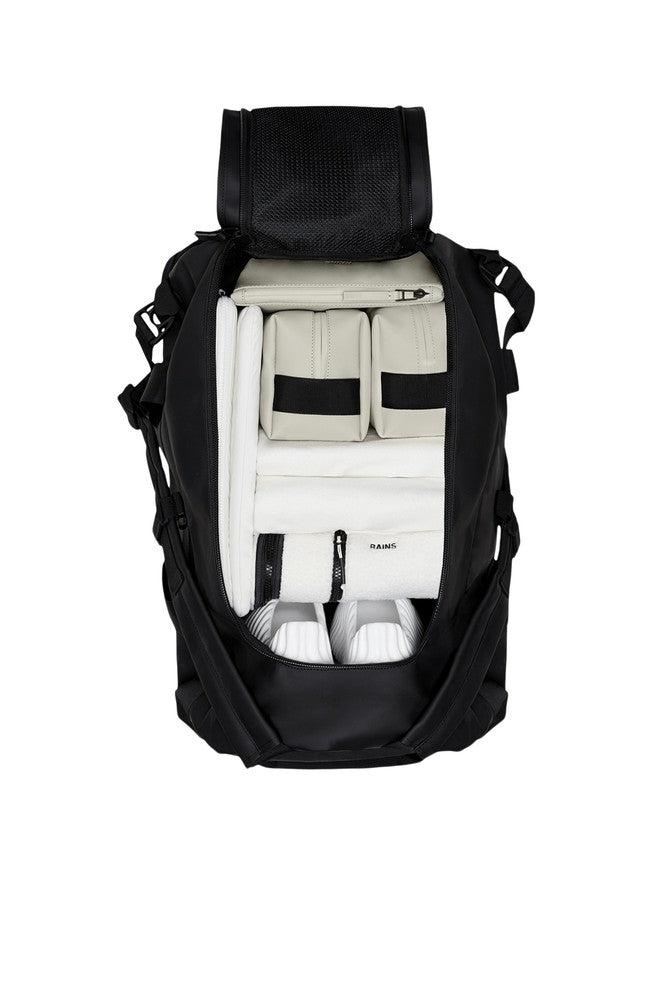 Rains Texel Duffel Bag W3 56 liter Black-Bagger-BagBrokers