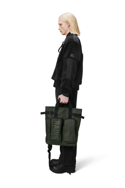 Rains Texel Tote Backpack W3 Green-Bagger-BagBrokers