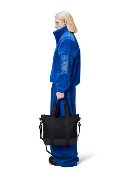 Rains Tote Bag MINI MESH W3 Black-Bagger-BagBrokers